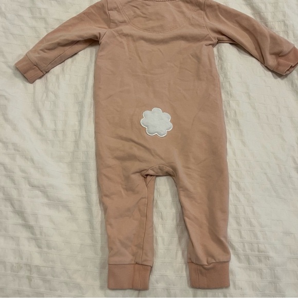 Petit Lem Pink Bunny Hooded Zip Up Onsie 12m - Picture 4 of 4